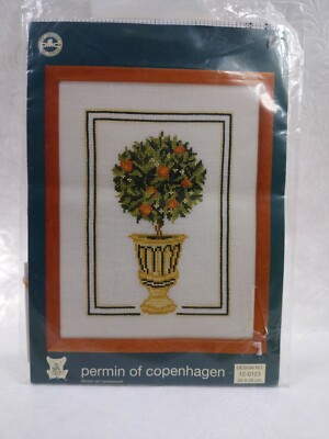Permin of Copenhagen Danish Art Work #12-0123   20 x 26 cm DMC THREAD 