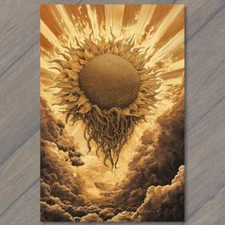 Art Print  Dark Sun Cult Surreal Floating Roots Apocalyptic Vision Monstrous Blo