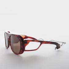 80s Polarized Glass Lens Sporty Vintage Fishing Sunglass Tortoise - Lerner