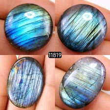 4Pcs 97Cts Natural Labradorite Loose Cabochon Gemstone 28X20 20X20mm 11819