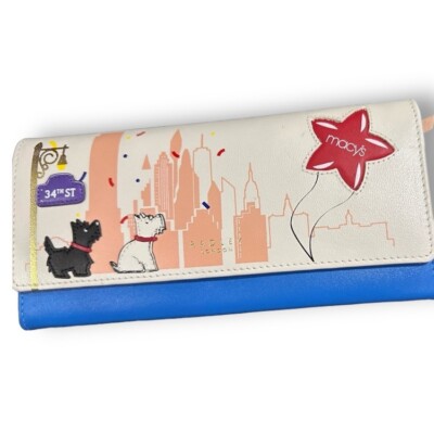 Radley London Wallet Leather Macys New York Parade Flap Over Billfold Retired