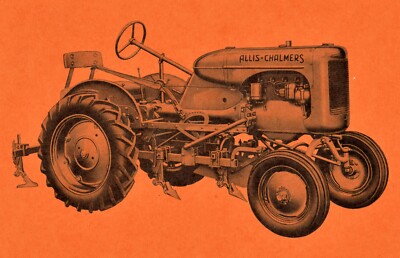 Allis Chalmers Model B 60 Series 1 Row Cultivator Operators +