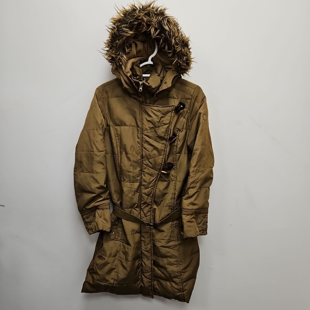 Dubarry Of Ireland Quilted Padded Down Puffer Brown Hooded Fur