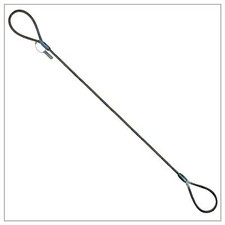 5/8" X 25' ft Wire Rope Choker Sling Crane Lifting Rigging Eye and Eye Tagged
