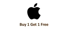 ~*~ APPLE Logo Vinyl Decal Wall Buy 1 Get 1 Free ipad mac macbook iphone Sticker
