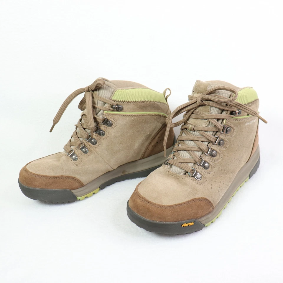 Botas de Senderismo Katmandú Vibram para Mujer Talla 39 Gamuza Beige Marrón Verde Tieton NGX Foto 3 de 4