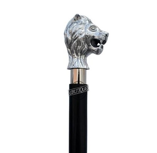 Bastones geniales unisex para hombres/mujeres, mango duradero león mango cromado bastón para caminar - Imagen 7 de 7