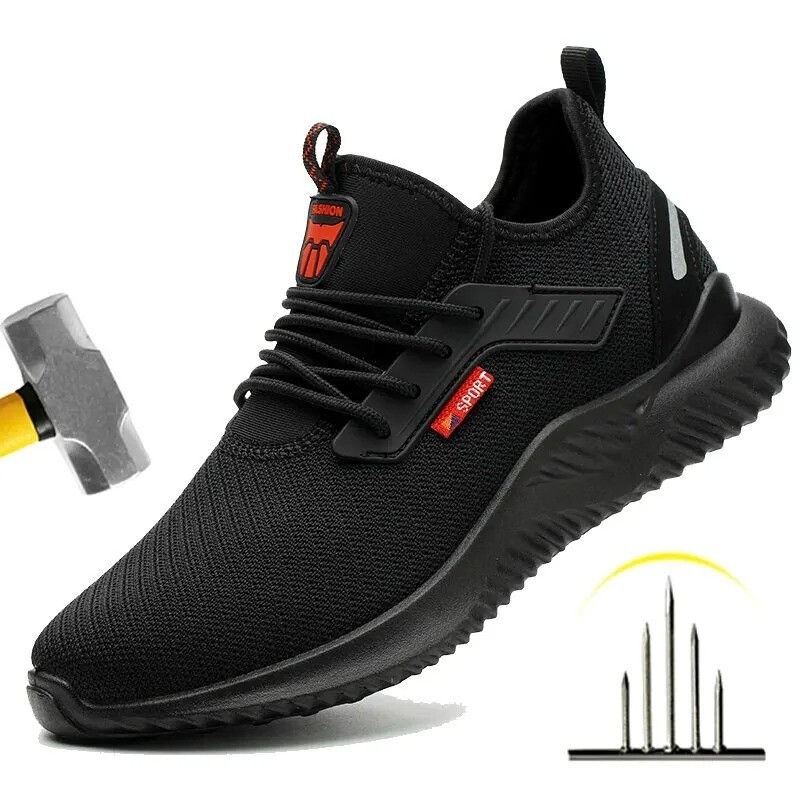 Basket de sécurité acier homme légère chaussure travail anti-choc