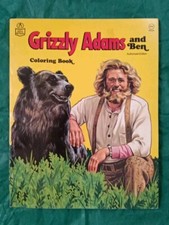 Grizzly Adams And Ben Coloring Book 1978 Authorized Edition Vintage Original