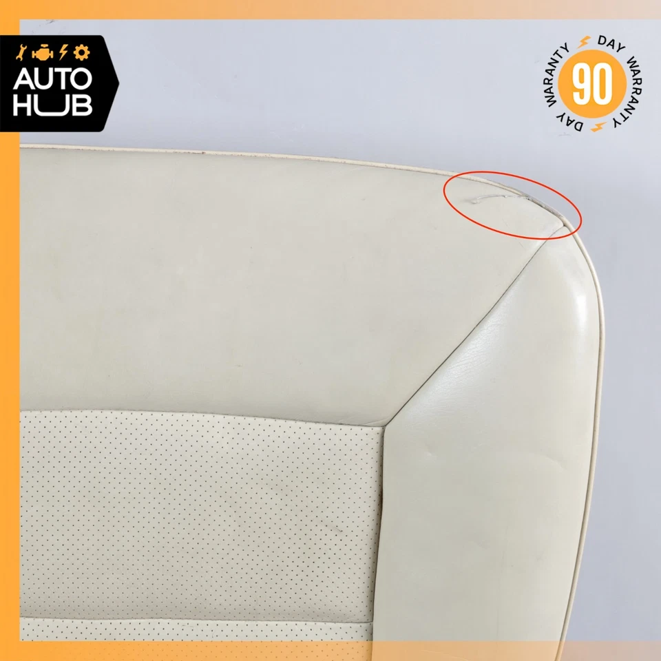 89-91 Mercedes W126 420SEL 560SEL Cojín de asiento inferior izquierdo o derecho OEM Foto 2 de 4