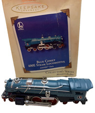 Hallmark Keepsake Ornament Lionel Train 2002 Blue Comet Steam Locomotive 400E
