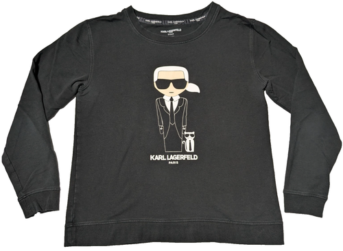 Karl Lagerfeld Paris Choupette Katze leichtes IKON Sweatshirt - Damen Small