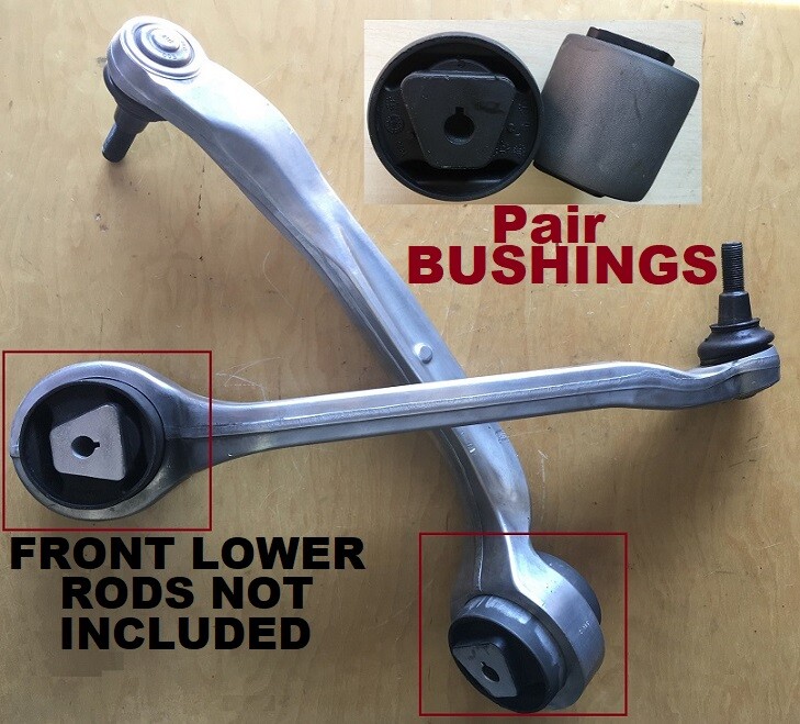 0L0008 2pc Bushings fit 2003 - 10 Bentley Continental Front Control Arm Rearward