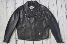 Harley Davidson Men's USA Made Independence B&S Leather Jacket L 98125-05VM Rare