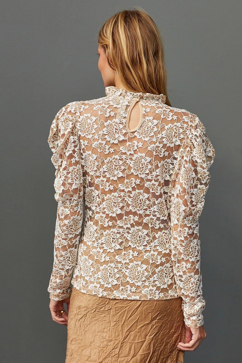 瑞【新品未使用】yilon FLEUR LACE BLOUSE ivory Fleur lace blouse – YILON
