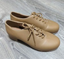 Leo Childs Oxford Tan Lace Up Jazz Tap Shoes Size 12M