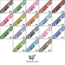 Elastic Gingham Frill 19mm Ribbon Trim Stretch (18 Colours)