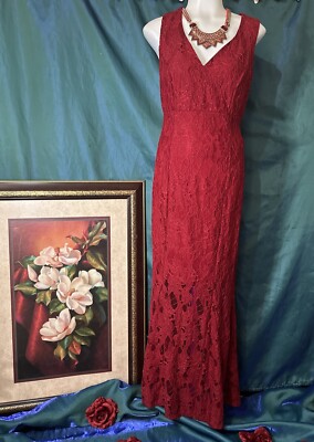 Enfocus Studio Mermaid Lace Dress Dark Magenta Size 6 Party Prom Bridal Wedding | eBay Enfocus Studio Mermaid Lace Dress Dark Magenta Size 6 Party Prom Bridal Wedding | eBay