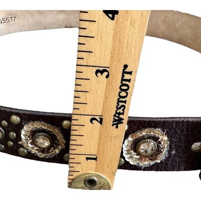 Streets Ahead Womens Belt Brown Leather Embellished Sequins Western M s-l400.jpg main image 4