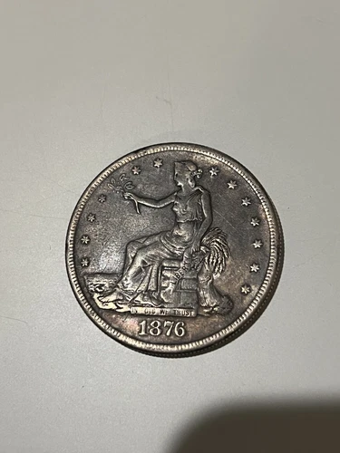 1876-S Trade Dollar Silver Dollar Rare Type Coin US Collectible