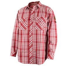Revco Black Stallion AR/FR Red Plaid Cotton Work Shirt (WF2110-PR) (X-Large)