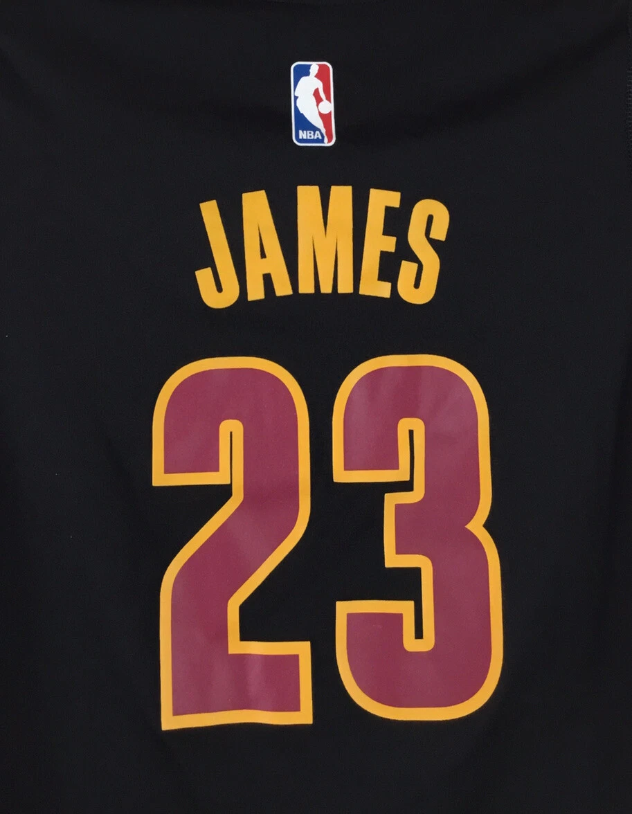 Adidas Lebron James Cleveland Cavs Jersey Black 2016 NBA Finals Youth Size  S (8)