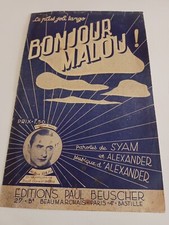 Partition , Programme Bonjour Malou