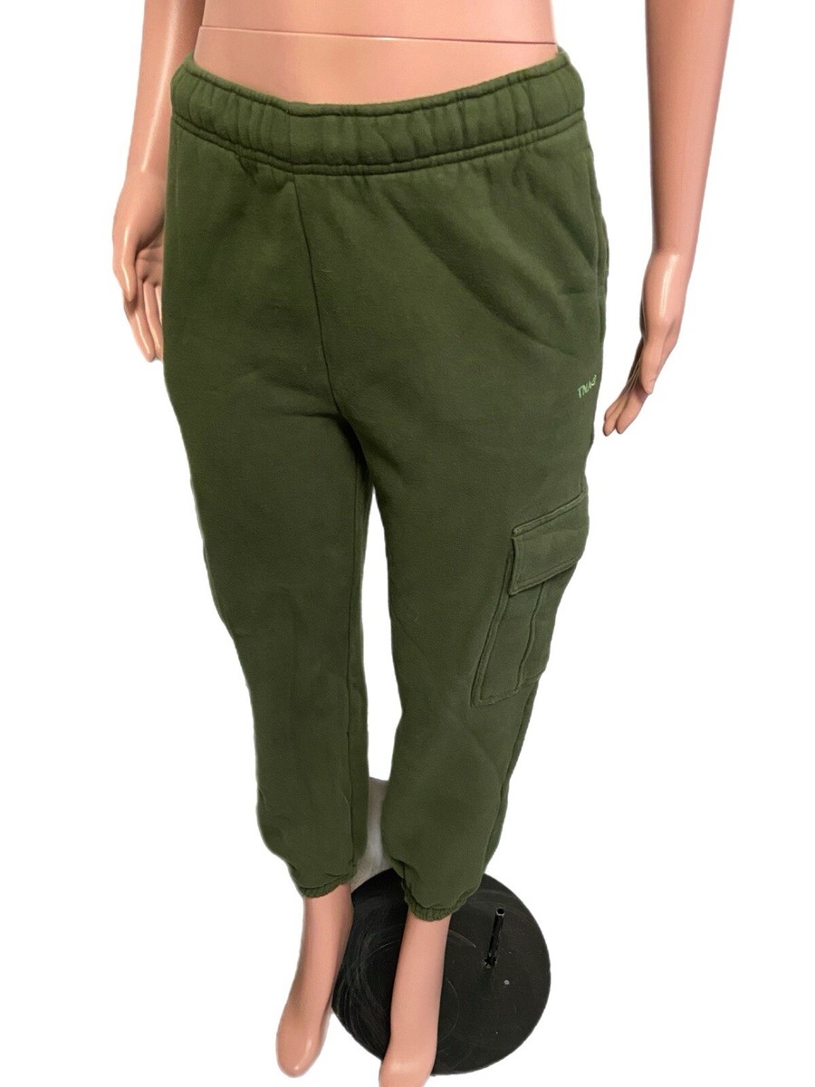 TMA Cozy Sweatfleece Green XS Mega Fit Cargo Style Sweat Pants