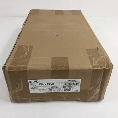 Eaton 2KNU1CLX 200A Main Stud 100A 2 Gang Meter Socket Underground Ent 3R 4J 1PH