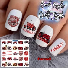 Farmall Tractor Waterslide Nail Decals Set Of 50 Instructions & Bonus