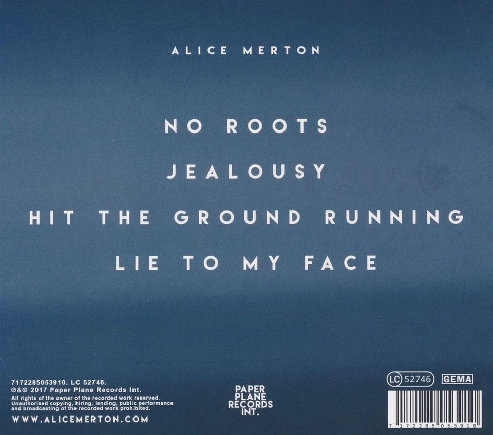 ALICE MERTON - NO ROOTS CD SINGLE NEUF - Photo 2/2