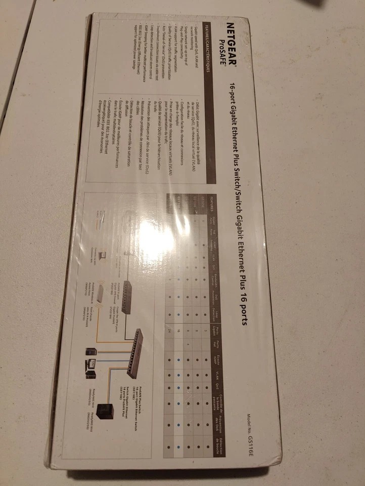 NETGEAR ProSafe Plus GS116Ev2 16 Port Gigabit Ethernet Managed Switch Brand New! - Image 2 of 4