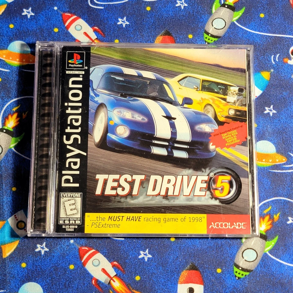 Test Drive 5 (Sony PlayStation 1, 1998)  PS1 Complete Tested Black Label - Image 2 of 4