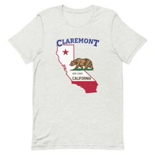 Claremont California Home Town Pride Native City-State Souvenir Tee T-Shirt