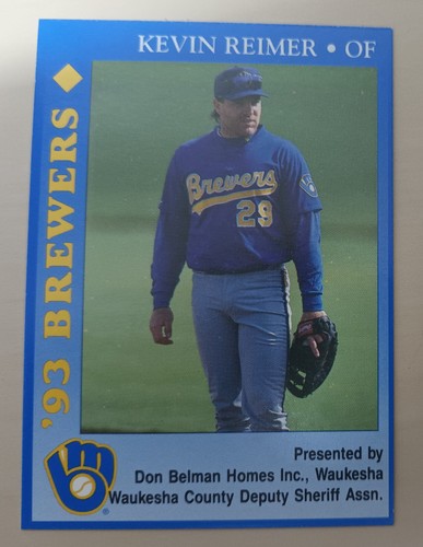 1993 Milwaukee Brewers Police Cards - Don Belman Homes Inc, Waukesha Waukesha... - Picture 10 of 15