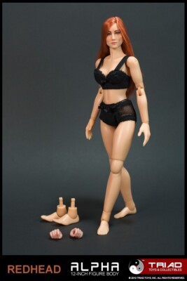 Triad Toys 1/6 Alpha Caucasian Female Action Figure Body Redhead