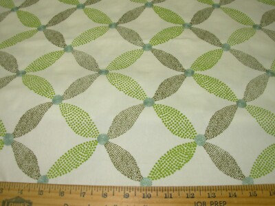 10 YDS SILK CRAFTS TRELLIS EMBROIDERED COTTON UPHOLSTERY FABRIC FOR ...