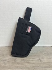 Soft Armor Holster Black 6โ Belt Clip Size 21 Left Handed Made In USA