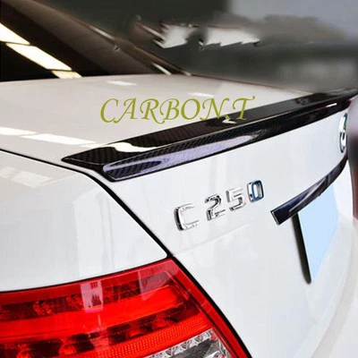 Real Carbon Fiber Trunk Spoiler 08-13 D-Performance W204 C200 C250 C300 C63 - Image 1 of 3