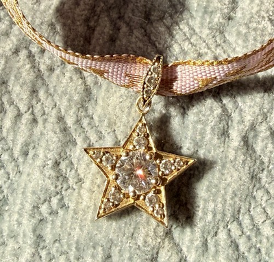 #ad #ad 💫NEW 10k Gold Moissanite Victorian Style North Star Pendant Custom $790💫 $497.00