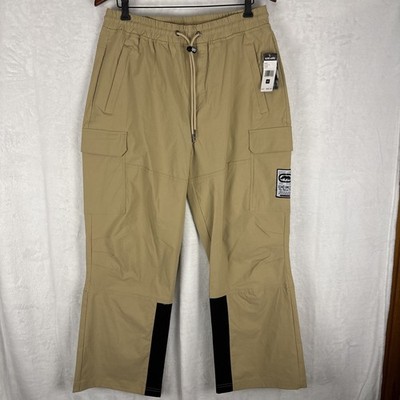 Ecko Unltd Cargo Pants Baggy Fit Mens Large NWT Beige $68 Retail