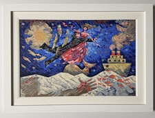 Quadro Serigrafia Giampaolo Talani 40x60cm notte degli inmamorati in cornice