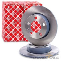 Febi Bilstein 2Xbremsscheibe Hinten Voll Ø323Mm FÜR Audi A1 8Xa2 8Z A3 8L TT