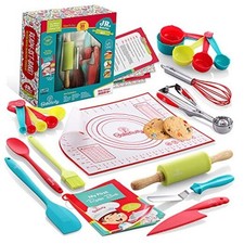 31-Piece Kids Baking Tools Set Real Cooking Utensils for Children Baking Set