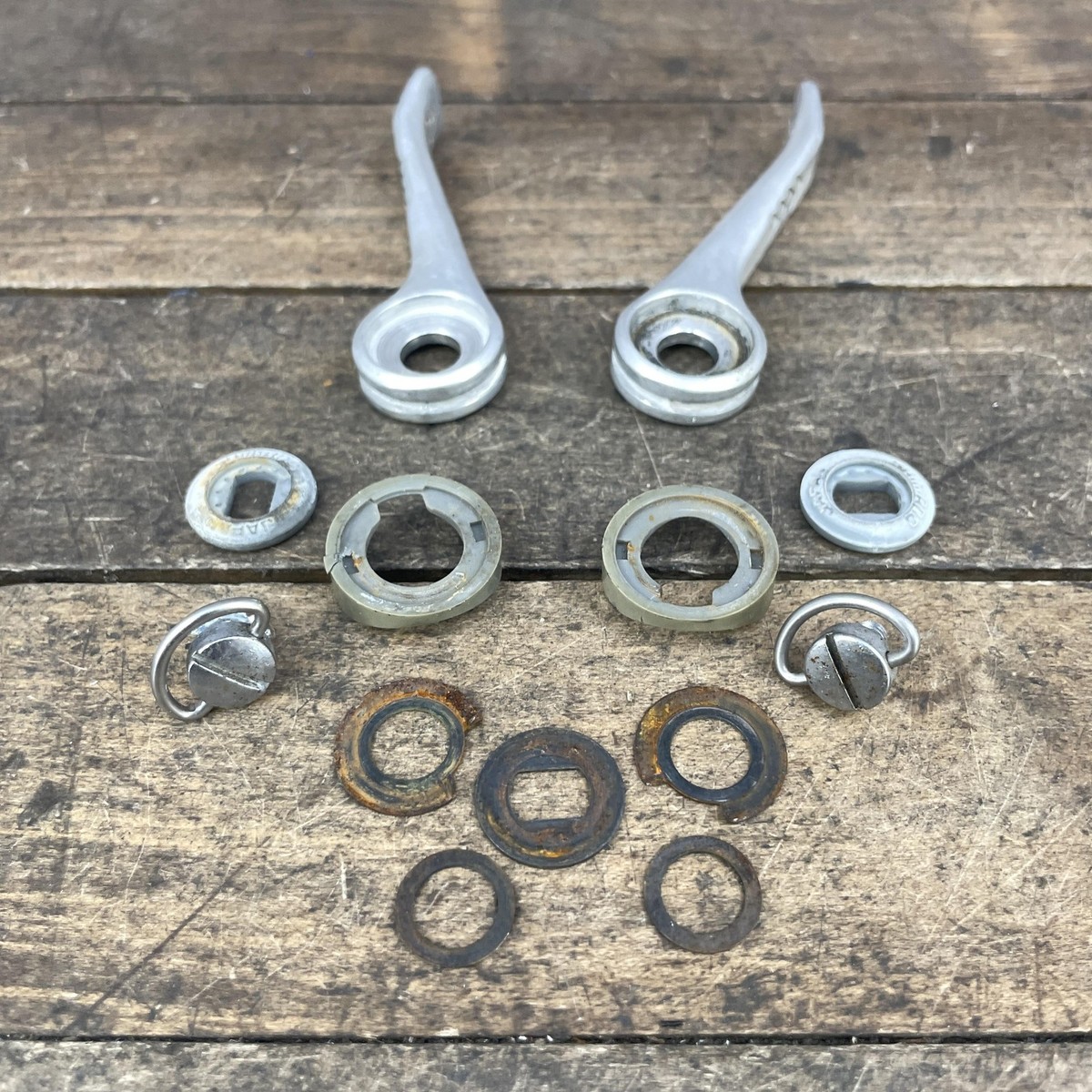 Vintage Shimano Golden Arrow Downtube Friction Shifter Set Braze