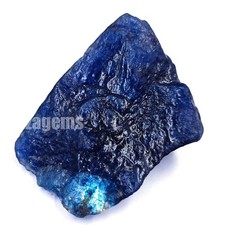 718.5 CT Natural Blue Sapphire Rough – Dyed, Uncut Loose Gemstone | EGL 6DJF