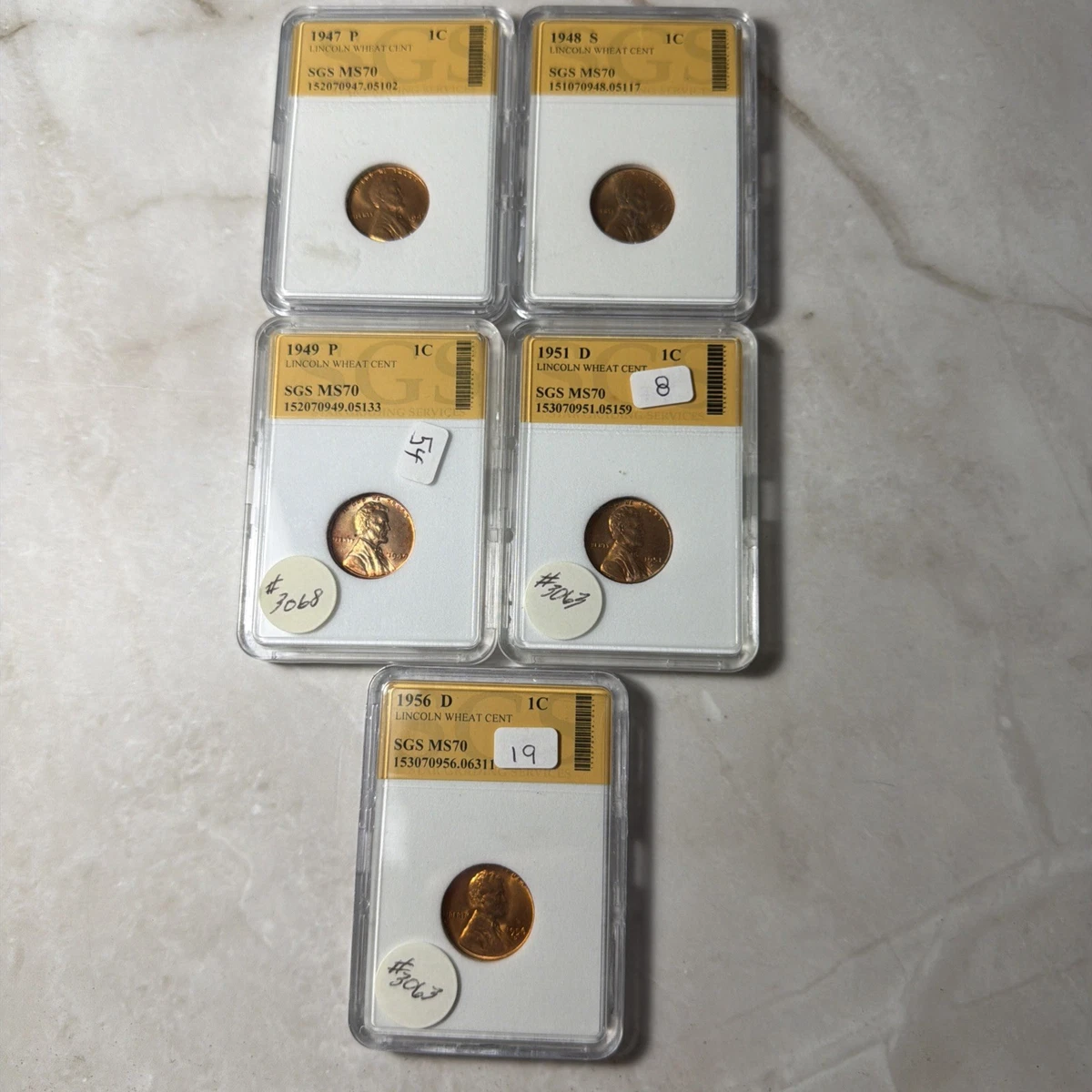 MS 70 Graded Lincoln Wheat US Small Cents (1909-1958) for sale | eBay