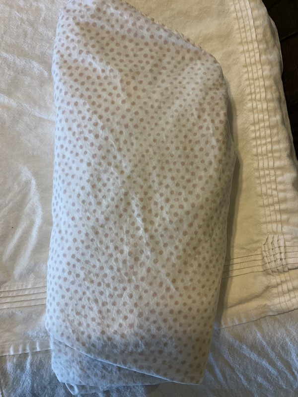 Pottery Barn Baby Crib Sheet Fitted Sheet Organic Pink Polka Dots 