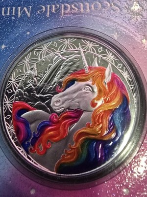 2025 BLOSSOM - Unicorn 1 oz .999 FINE Silver Coin Mythical Horse BU Scottsdale