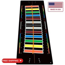 Silipull Golf Putting Mat Indoor 30x8.27 Inch Alignment Track,Multicolor